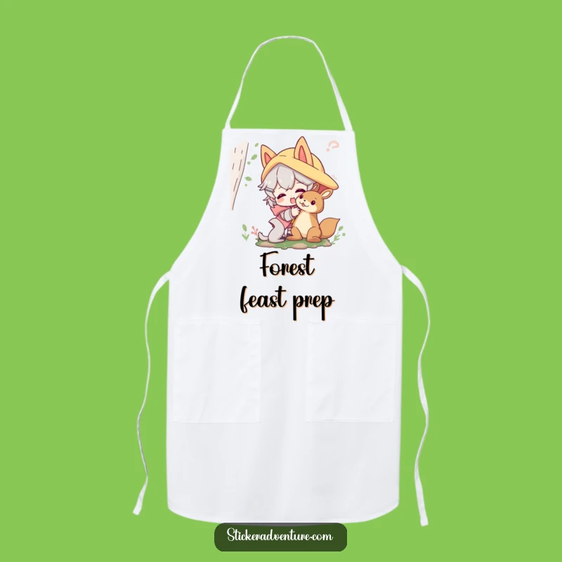 Funny Forest Friends Apron - Character for Whimsical Kitchen Fun