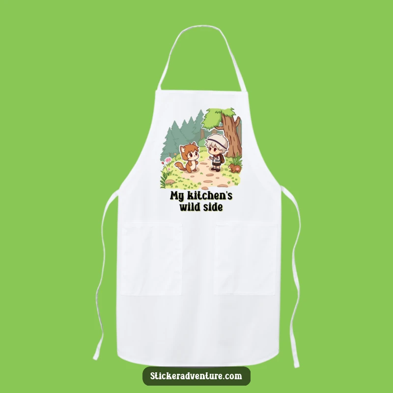 Funny Woodland Surprise Apron - Comedic Kitchen Wear & Gift