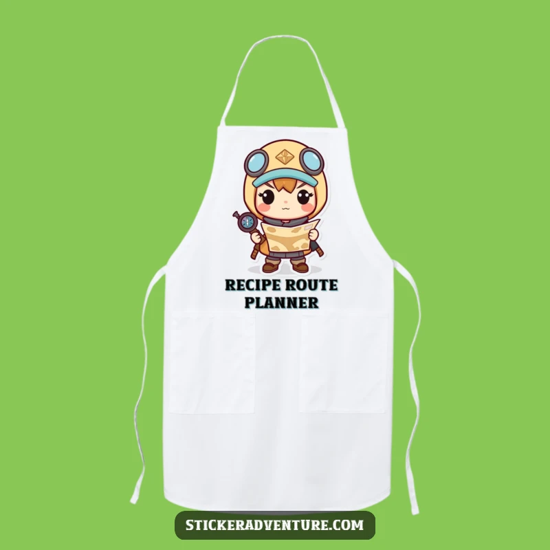 Funny Kawaii Navigator Apron: Cook Your Way to Adventure