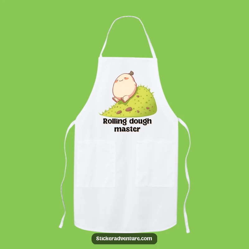 Funny Rolling Character Apron: Cook with Playful Joy and Tumbles