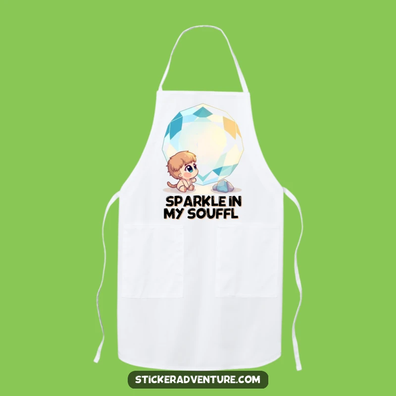 Funny Curious Gemstone Wonder Apron - Sparkle in the Kitchen