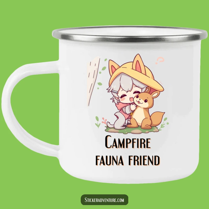 Funny Forest Friends Camping Mug - Durable Character for Outdoor Escapes