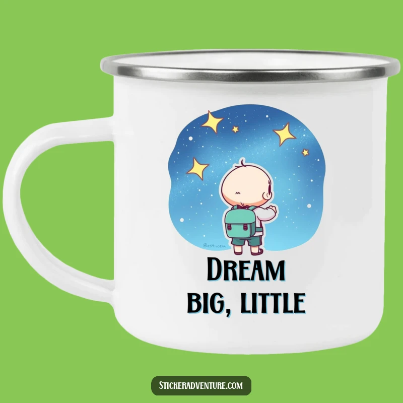 Kawaii Starry Sky Camping Mug: Adventure Companion, a Durable Funny Gift