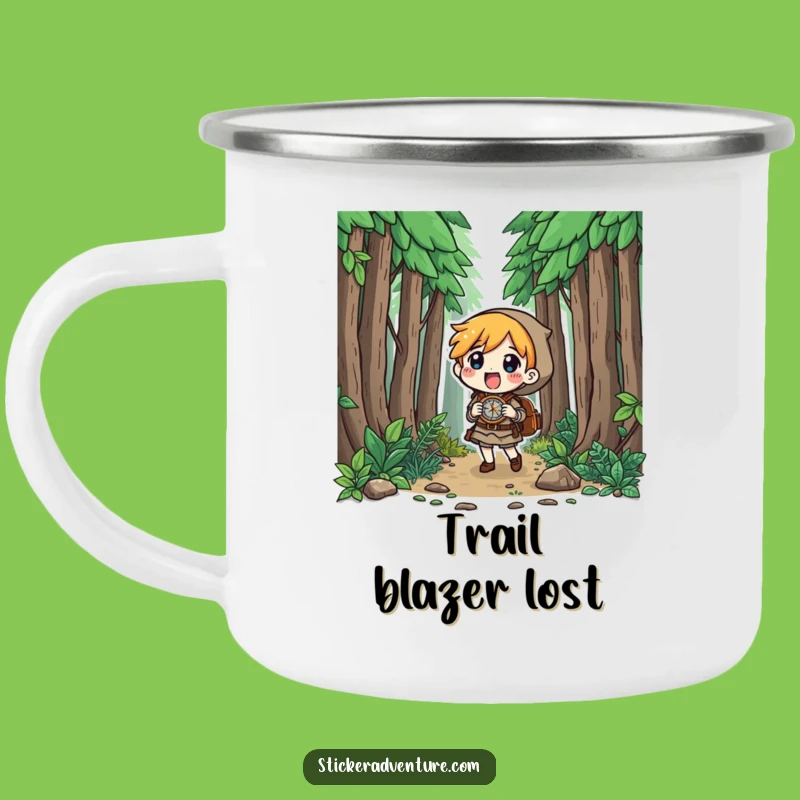 Funny Forest Explorer Camping Mug: Trail Navigator, Perfect Funny Gift!