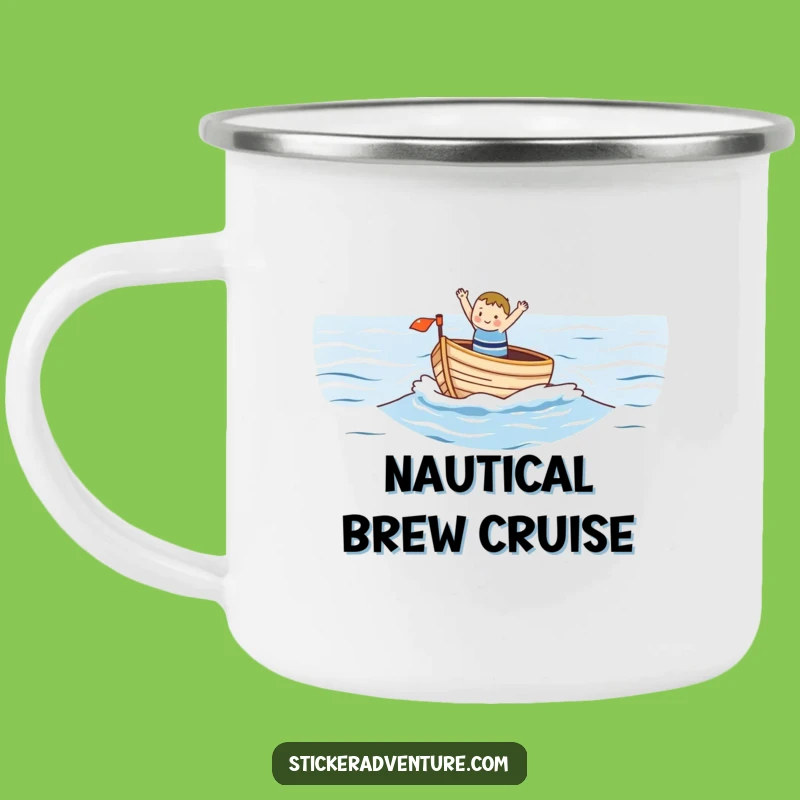 Funny Ocean Voyager Camping Mug: Adventure Fuel for the Sea