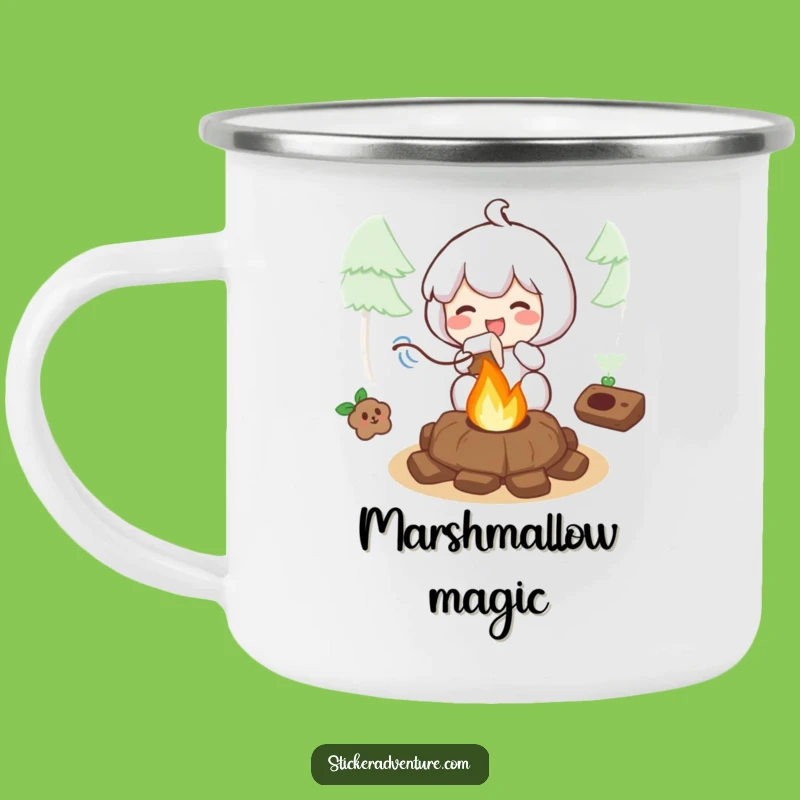Funny Roasting Marshmallow Camping Mug: Outdoor Treat, a Durable Funny Gift