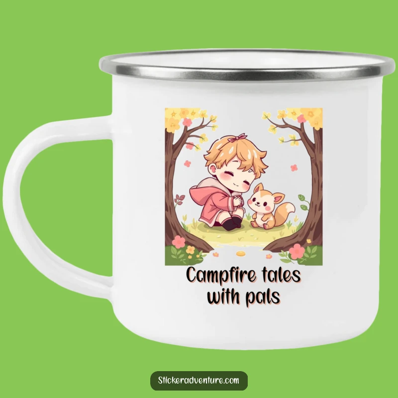 Funny Woodland Creature Camping Mug: Playful Character Outdoor Gift