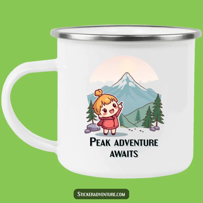 Funny Explorer Camping Mug - Durable Character for Outdoor Journeys