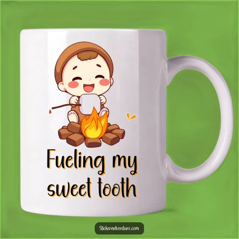 Funny Campfire Marshmallow Mug - Hilarious Roasting Fun Gift