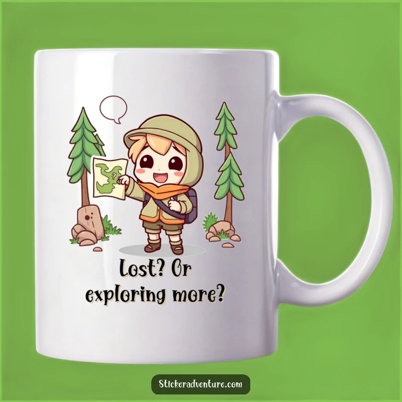 Funny Explorer Character Mug: Your Funny Gift for Adventure Seekers