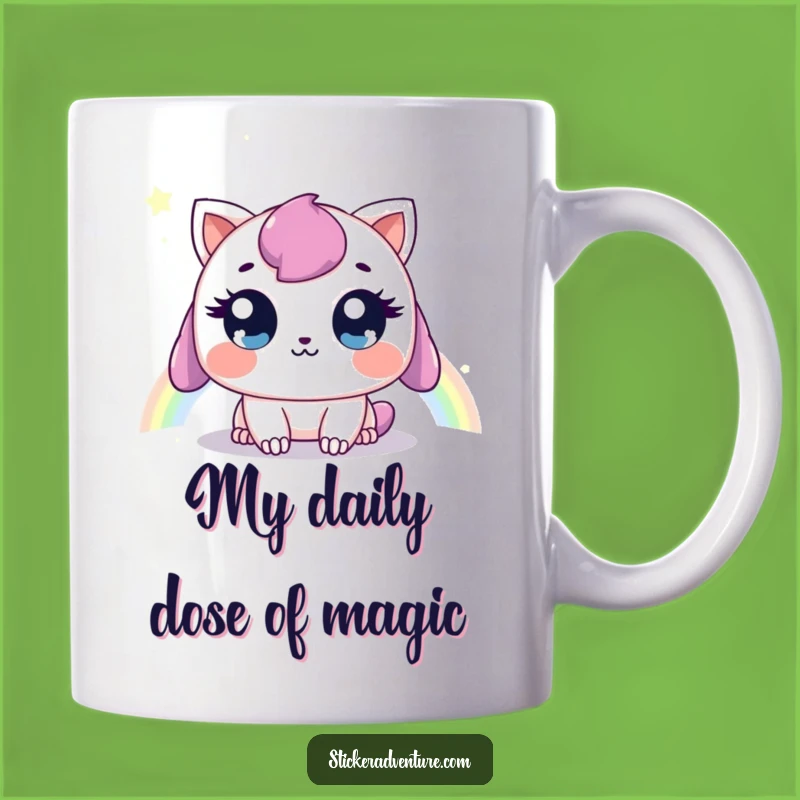 Funny Sweet Creature Rainbow Mug: A Whimsical and Funny Gift for Dreamers