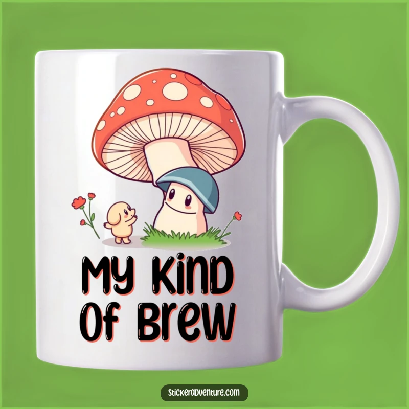 Funny Mushroom Magic Mug: Whimsical Character Wonder, Enchanting Funny Gift