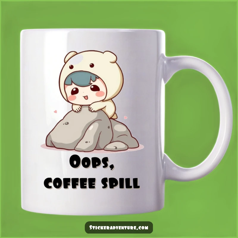 Funny Tripping Kawaii Character Mug - Hilarious Oops Gift for Clumsy Fun Lovers