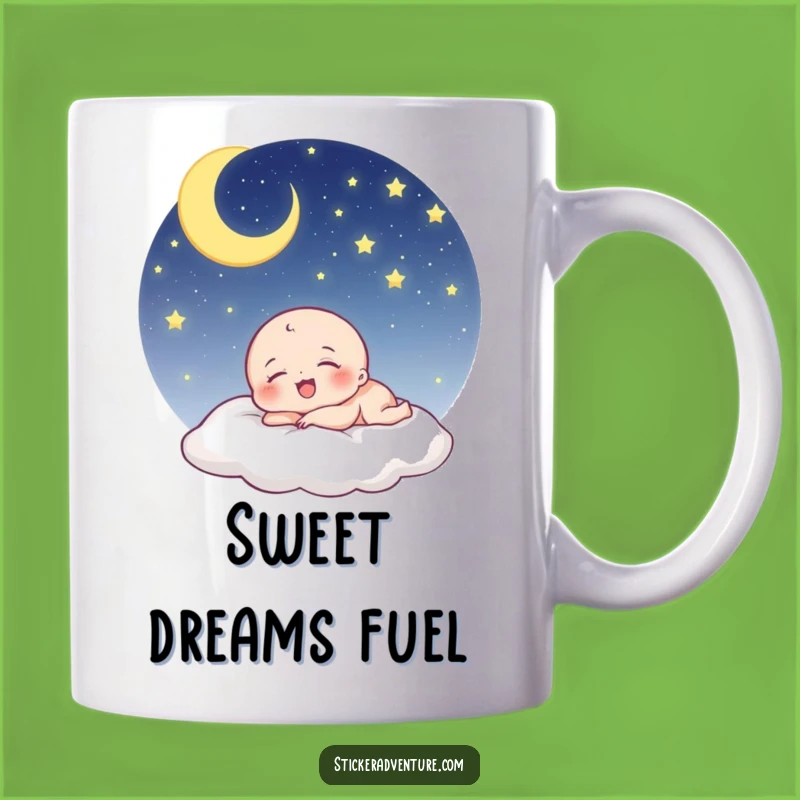 Funny Sleeping Being Mug: Dreamy Laughter Humor Gift for Star Gazers