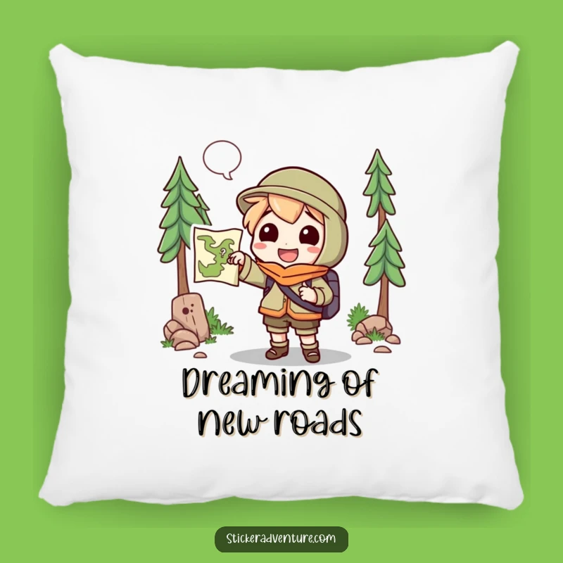 Comfy Funny Explorer Character Pillow: Dream of Adventures Funny Gift