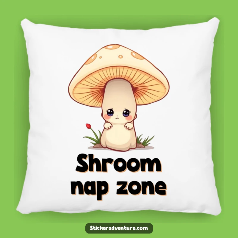 Soft Funny Mushroom Peek Pillow - Cozy Mystery Accent Decor Gift