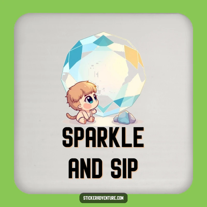 Funny Curious Gemstone Wonder Coaster Set - Protect Surfaces Magically