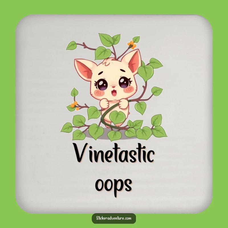 Funny Vine Tangle Coaster: Protects Surfaces, a Tiny Funny Gift