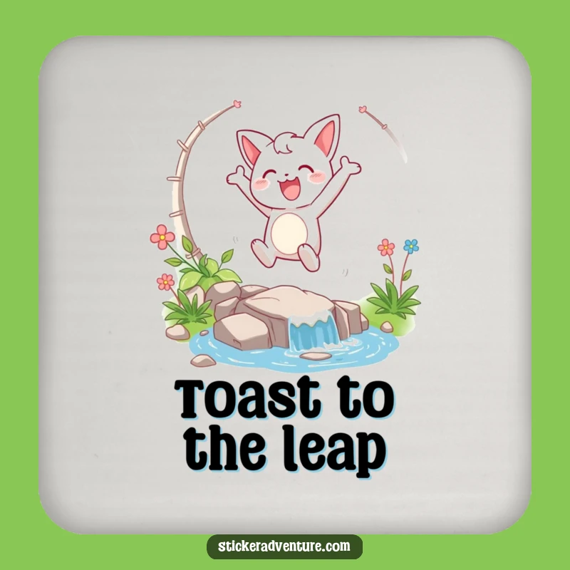Funny Stream Leap Coaster: Protect Surfaces with a Splash!