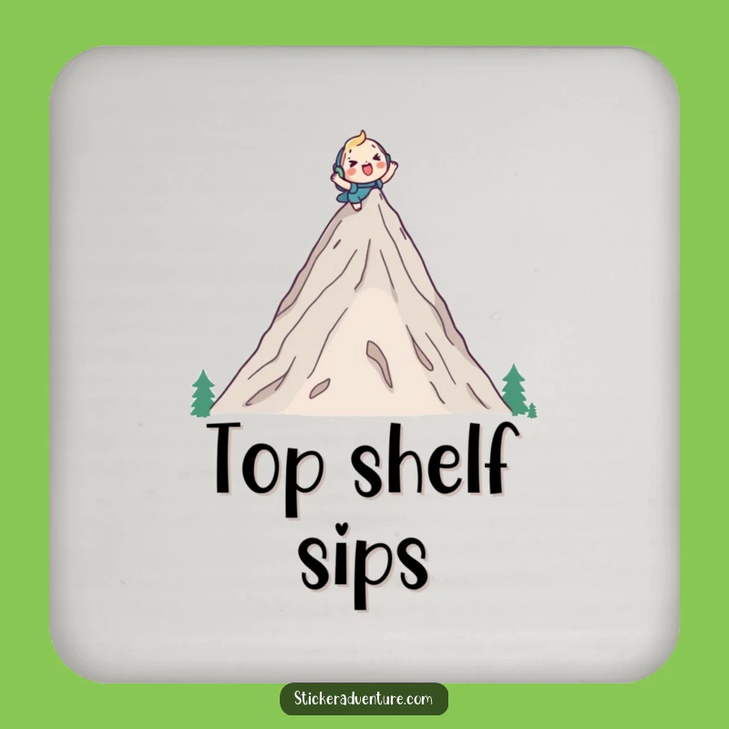 Funny Mountain Climber Coasters: Protect Surfaces with Triumph