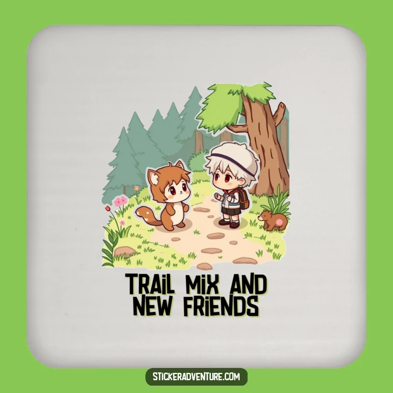 Funny Woodland Surprise Coaster Set - Humorous Table Protection Gift