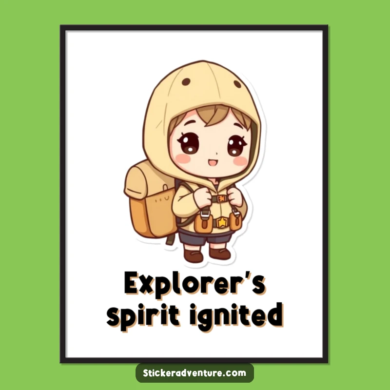 Funny Exploration Poster - Humorous Travel Art & Gift Idea