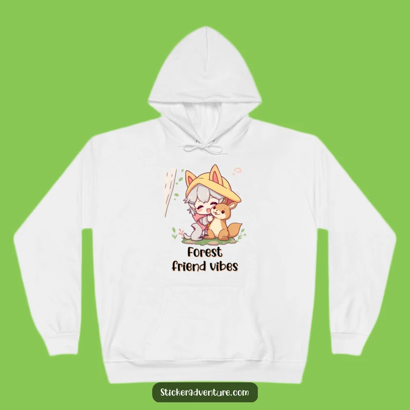 Cozy Funny Forest Friends Hoodie - Warm Character Nature Creature Comfort