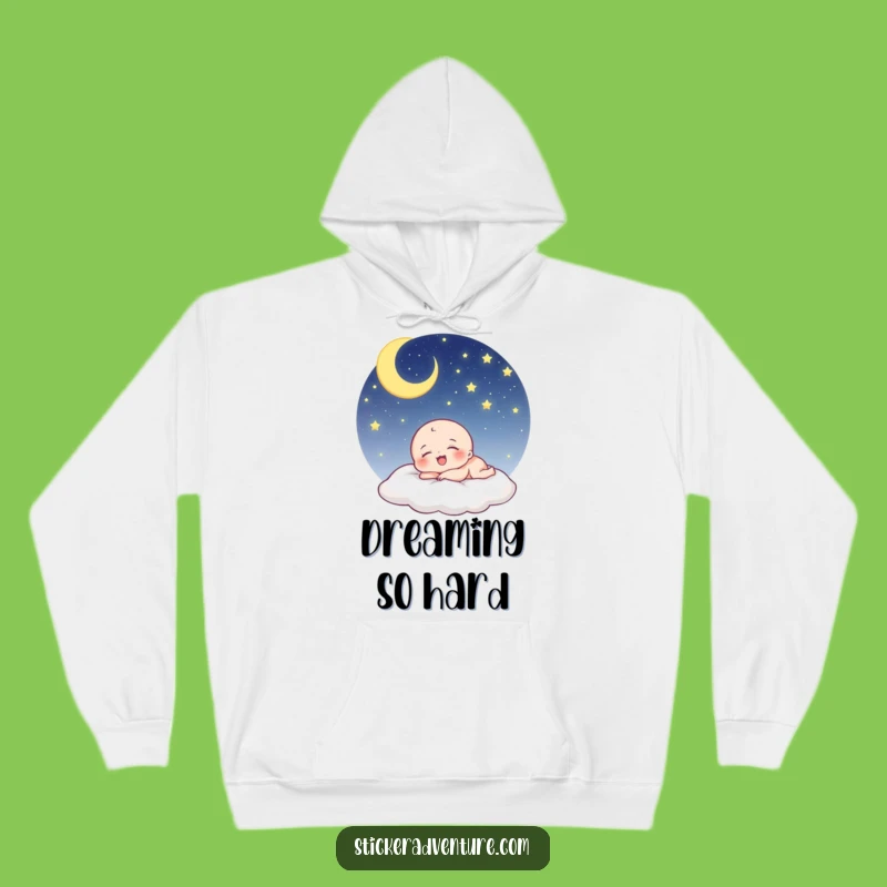 Funny Sleeping Being Hoodie: Cozy Dreams and Celestial Laughter Gift
