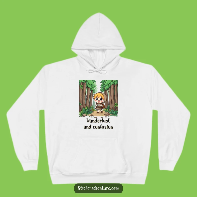 Funny Forest Explorer Hoodie: Cozy Navigator, Great Funny Gift!