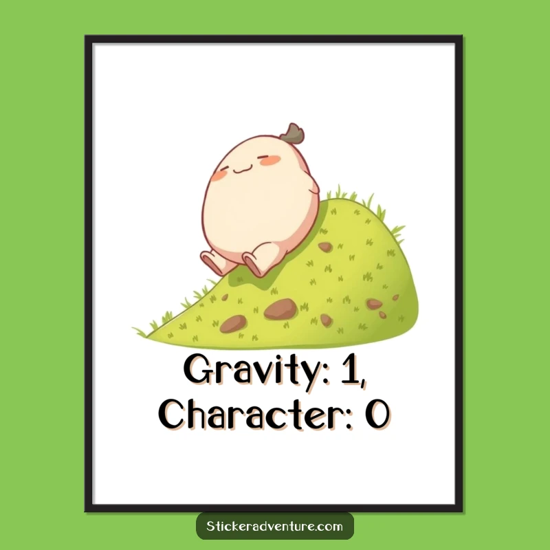 Free Printable Rolling Character Wall Art - Funny Downloadable Decor for Playful Spaces