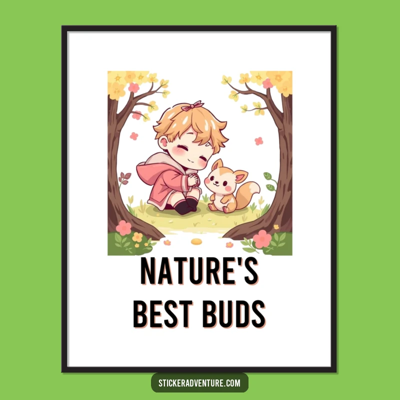 Free Printable Wall Art Funny Woodland Scene Character Humorous Downloadable Art