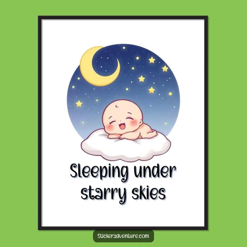 Free Printable Funny Wall Art: Sleeping Laugher - Dreamy Downloadable Decor