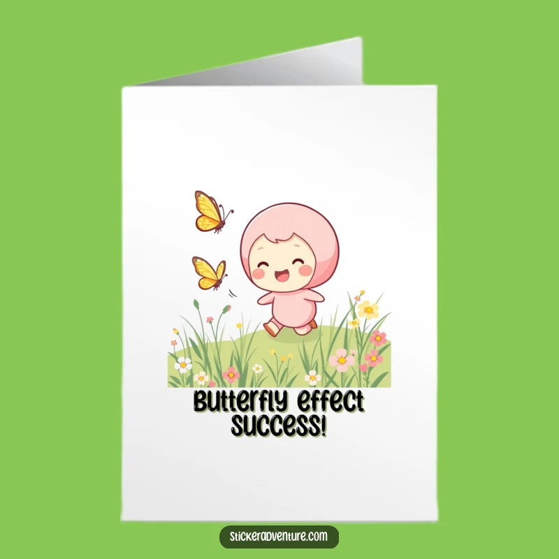 Free Printable Butterfly Chase Congrats Card - Funny Downloadable Celebration