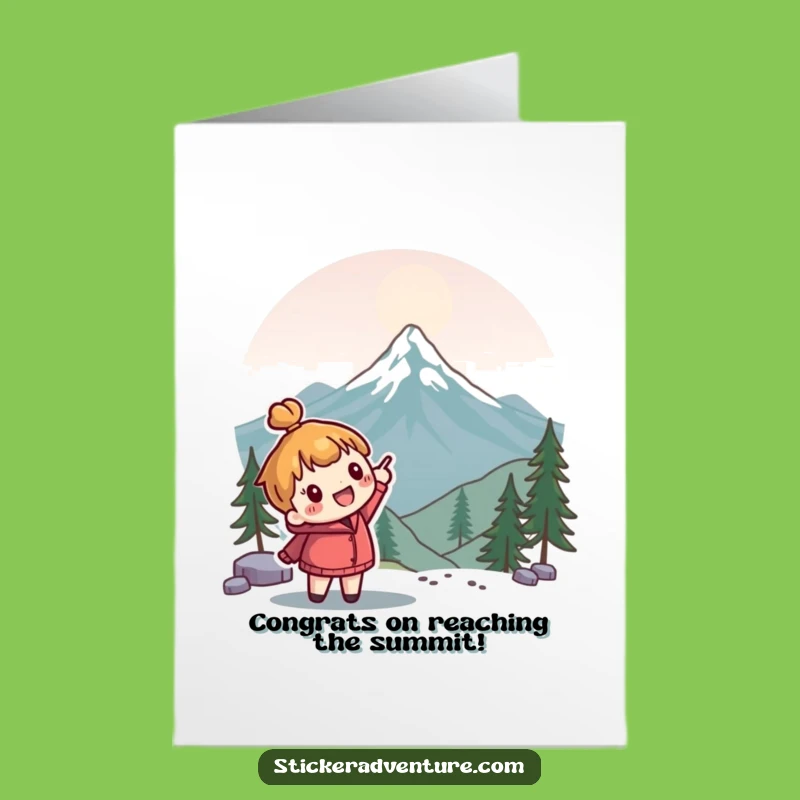 Free Printable Congrats Card: Peak Pointer, Achiever's Downloadable Gift!
