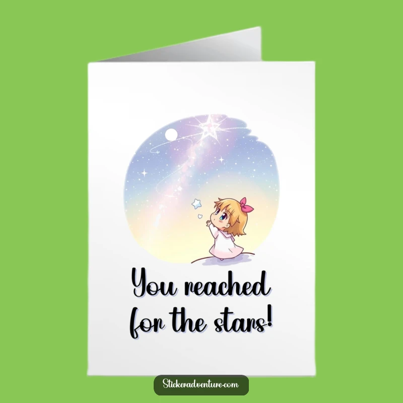 Free Printable Congrats Card: Starlit Sky Wonder - Downloadable Celebration Gift