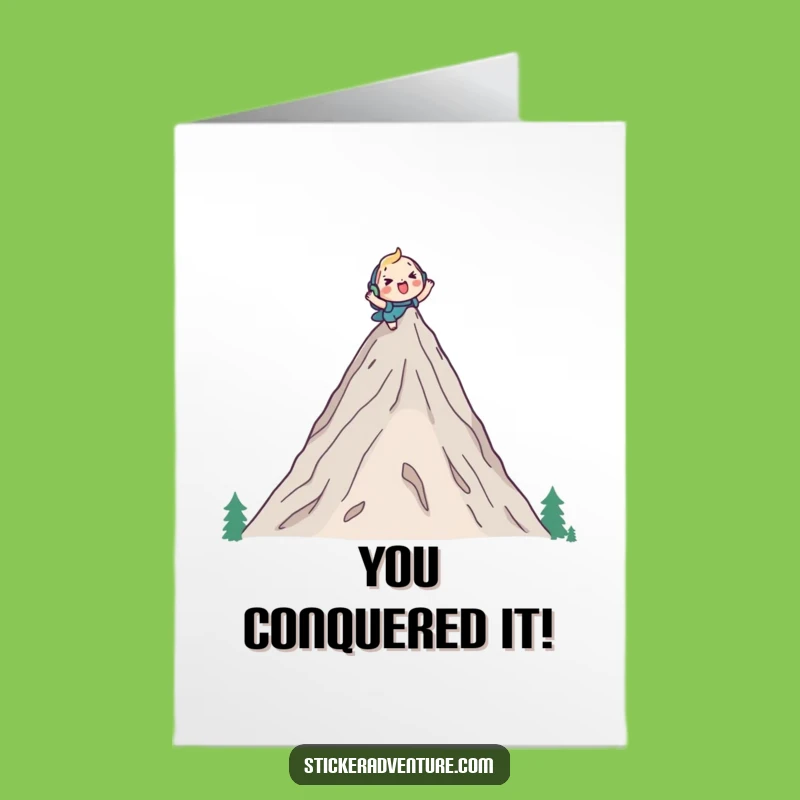 Free Printable Congrats Card: Summit Celebration Adventure