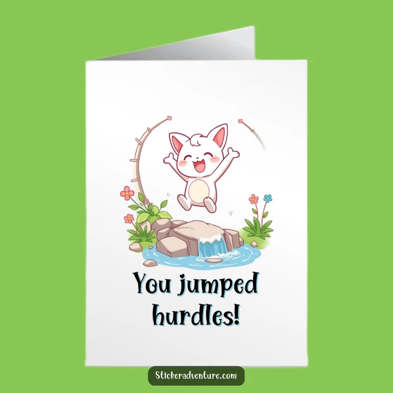 Free Printable Congrats Card: Stream Leap Achievement, Perfect Downloadable Gift