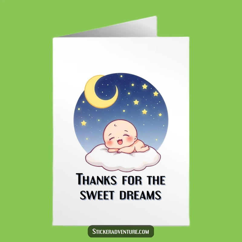 Free Printable Funny Thank You Card: Sleeping Laugher - Sweet Downloadable Gratitude