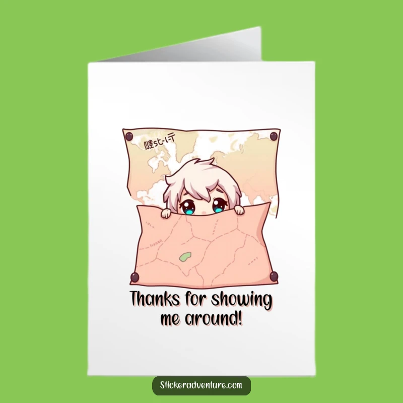 Free Printable Thank You Card: Map Hider - Playful Downloadable Gift!