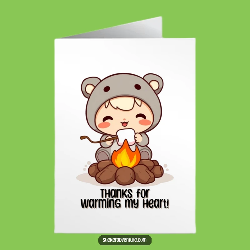 Free Printable Thank You Card: Marshmallow Appreciation Funny Downloadable Gift