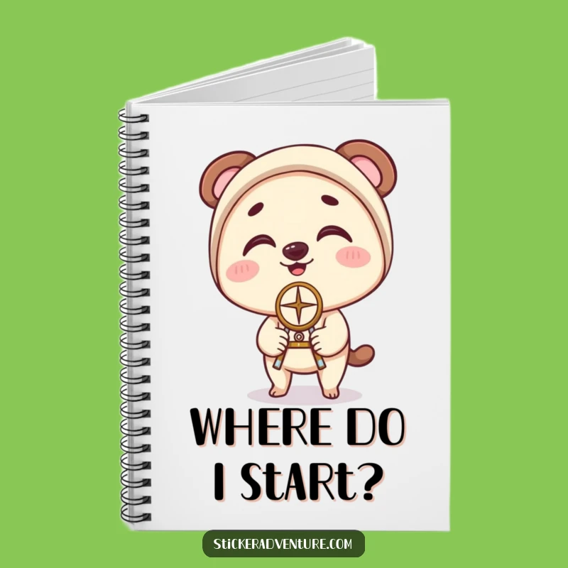 Funny Compass Journal: Clumsy Character's Notes - Humorous Navigation Diary Gift