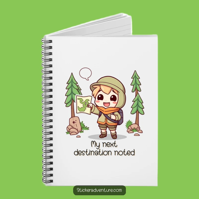 Funny Explorer Character Notebook: Map Your Thoughts Funny Gift