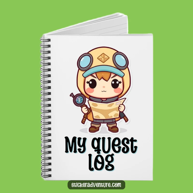 Funny Kawaii Explorer Notebook: Chart Your Ideas, Creative Gift