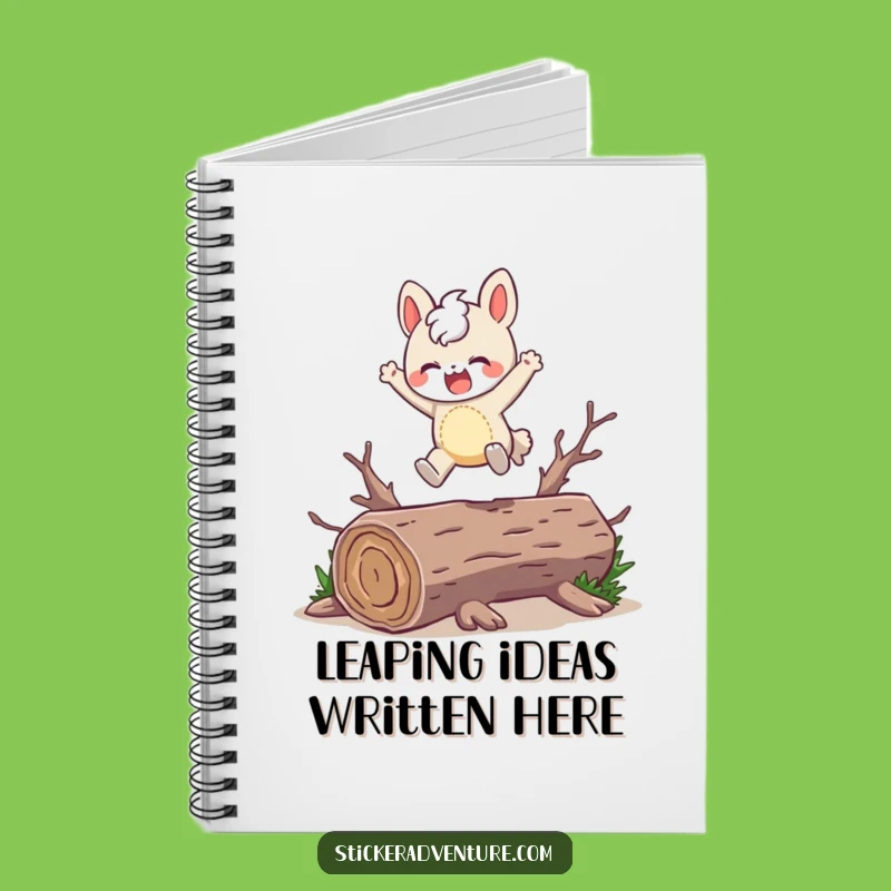 Funny Leaping Character Notebook: Jot Down Joyful Thoughts Funny Gift
