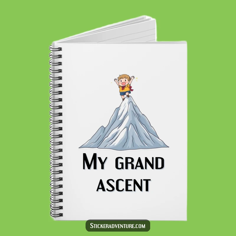 Funny Mountain Climber Notebook: Jot Down Goals, Practical Funny Gift!