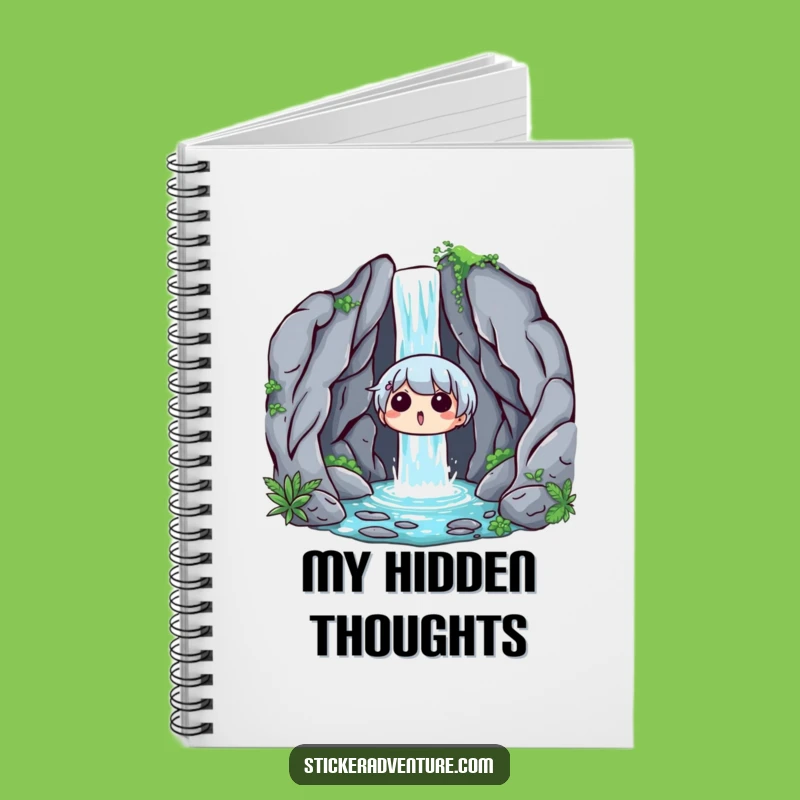 Funny Waterfall Surprise Notebook: Jot Down Discoveries with Nature's Wonder