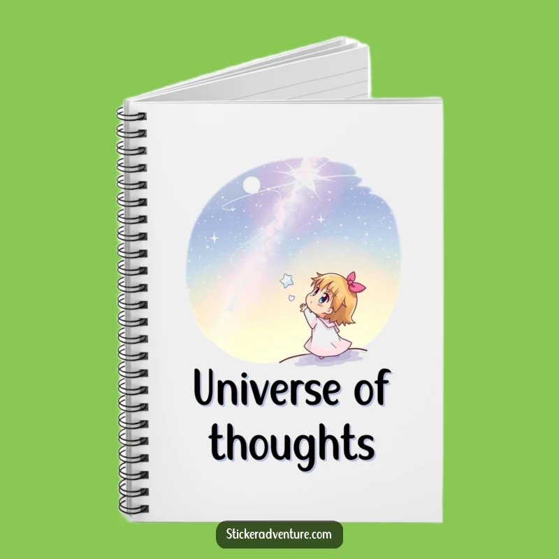 Funny Stargazer Notebook: Joyful Character Admires Stars, Creative Funny Gift