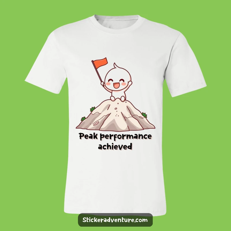 Funny Climber Character T-Shirt: Summit Success Funny Gift Tee