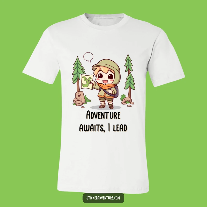 Funny Explorer Character T-Shirt: Adventure Awaits Funny Gift Tee