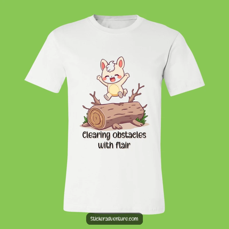 Funny Leaping Character T-Shirt: Boundless Fun Funny Gift Tee